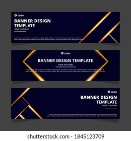 Set of creative modern abstract vector business banners design. Template ready for use in web or print design.