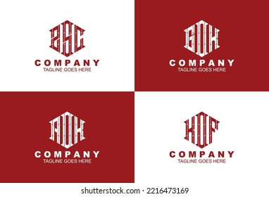 Set of creative monogram logo design perfect for your business or your brand logo