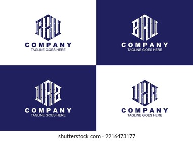 Set Of Creative Monogram Logo Design Perfect For Your Business Or Your Brand Logo