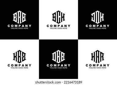 Set Of Creative Monogram Logo Design Perfect For Your Business Or Your Brand Logo