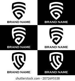 A set of creative monogrammed logos made sim;mop and modern that will be perfect for your creative industry logo.