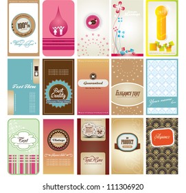set of creative name card design