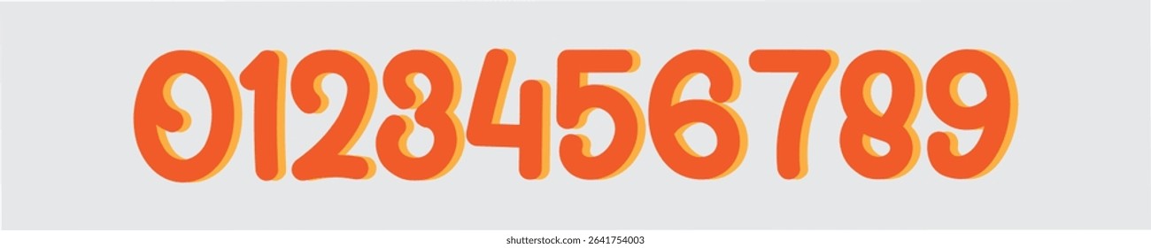 A set of creative number 1 to 10 logo designs. abstract number design vector illustration. EPS 1-9 number colors. typography art., sport number. 3d style abstract art. New style blue red.