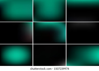 Set of creative plain background vector images