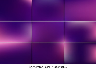 Set of creative plain background vector images