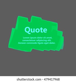 Set of Creative Quote bubble template.Watercolor, ink, splash Quote blank templates.Vector illustration.