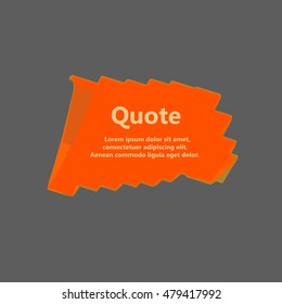 Set of Creative Quote bubble template.Watercolor, ink, splash Quote blank templates.Vector illustration.