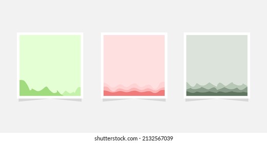 Establecer una plantilla creativa de publicación en medios sociales para la cobertura, venta de promociones, historias, presentación, tarjeta, invitación y otros. Estilo minimalista de papel pastel.
