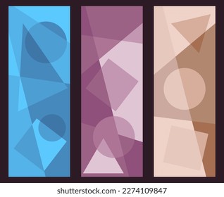A set of creative templates for the design of a poster, banner, poster, cover or postcard. Corporate style layout. The idea of the interior, prints and decorations. Layout for creative design
