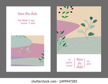 Set of creative universal cards. Designs for prints, banner, poster,card, cover, invitation, placard, brochure, flyer, wedding, birthday, party invitations.