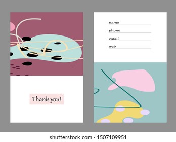 Set of creative universal cards. Designs for prints, banner, poster,card, cover, invitation, placard, brochure, flyer, wedding, birthday, party invitations.