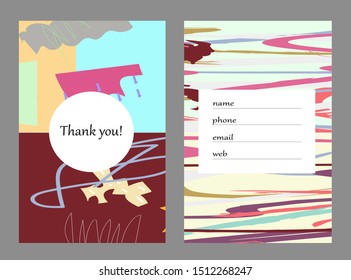 Set of creative universal cards. Designs for prints, banner, poster,card, cover, invitation, placard, brochure, flyer, wedding, birthday, party invitations.