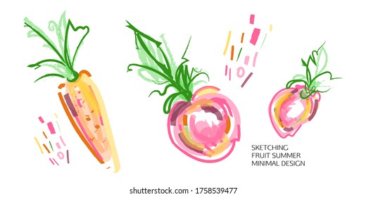 Conjunto de doodles universales creativos sobre un fondo blanco aislado en colores de arte audaz. Elementos de diseño diverso con gráficos vectoriales de texturas de marcadores y tinta