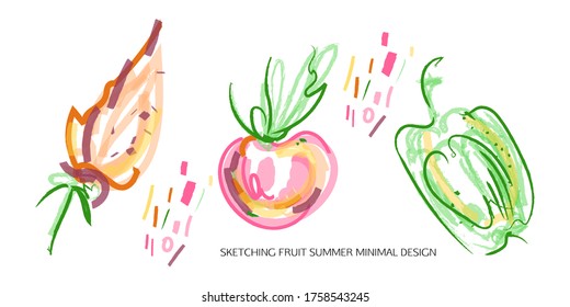 Conjunto de doodles universales creativos sobre un fondo blanco aislado en colores de arte audaz. Elementos de diseño diverso con gráficos vectoriales de texturas de marcadores y tinta