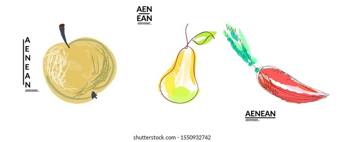 Set of creative universal doodles. Fun design elements with marker and ink textures. Simple hand drawn sketch style. Pencil and marker childish drawing. Kids art. Like child painting, design elements.