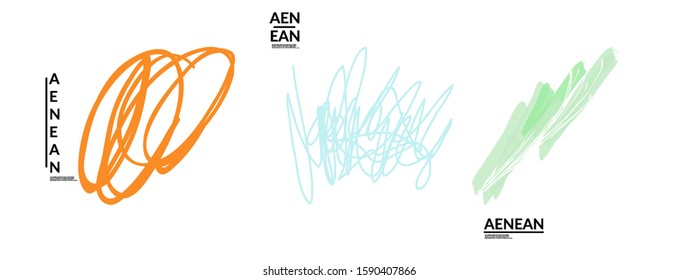 Set of creative universal doodles. Fun design elements with marker textures. Simple hand drawn geometric shapes. Marker childish drawing. Kids art. Like child painting, design elements.