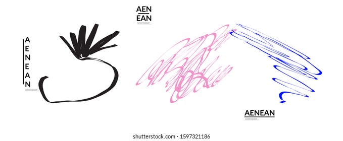 Set of creative universal doodles. Fun design elements with marker and ink textures. Simple hand drawn sketch style. Pencil and marker childish drawing. Kids art. Like child painting, design elements.