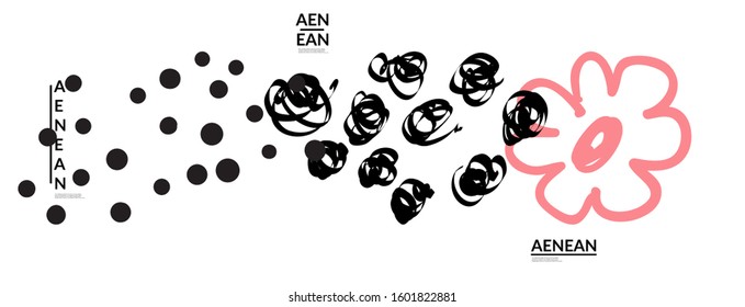 Set of creative universal doodles. Fun design elements with marker textures. Simple hand drawn geometric shapes. Marker childish drawing. Kids art. Like child painting, design elements.