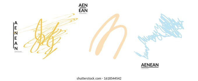 Set of creative universal doodles. Fun design elements with marker textures. Simple hand drawn geometric shapes. Marker childish drawing. Kids art. Like child painting, design elements.