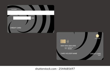 Set of Credit Card Galaxi White Colors. vector mockups isolated with white color bakcground