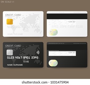 Set of credit cards