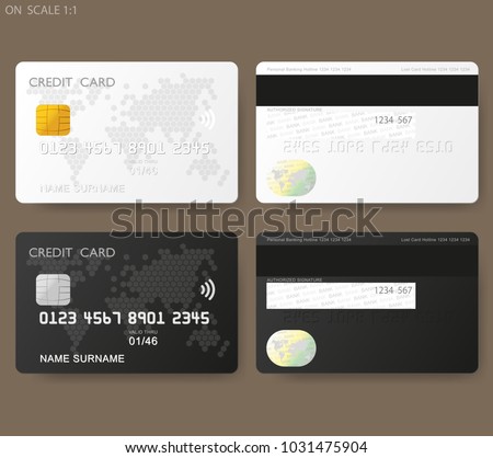 Set of credit cards