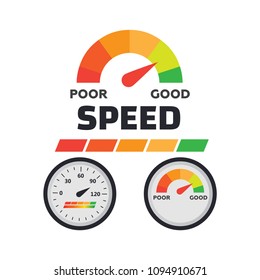 Set of credit score value. Score good indicator