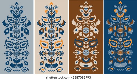 Set Crimean Tatar pattern "Tree of Life"