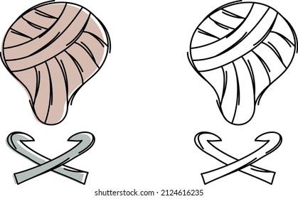 a set of crocheting icons