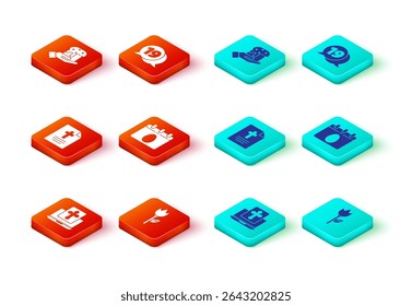 Set Cross on the laptop screen, Flower tulip, Greeting card with Happy Easter, Calendar egg, Speech bubble happy easter and Human hand and cake icon. Vector