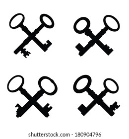 set of crossed keys