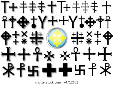 set of crosses