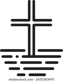 set of crosses Modern accent