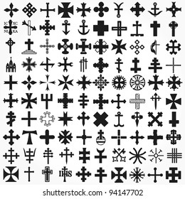 Set Crosses vector