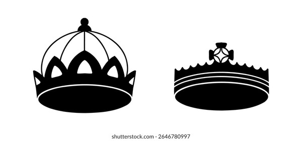 Set Crown collection with colour
