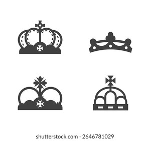 Set Crown collection with colour