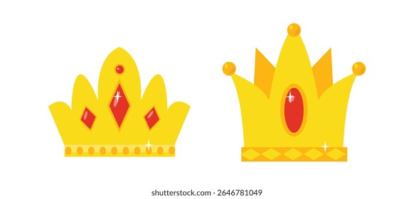 Set Crown collection with colour