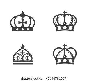 Set Crown collection with colour