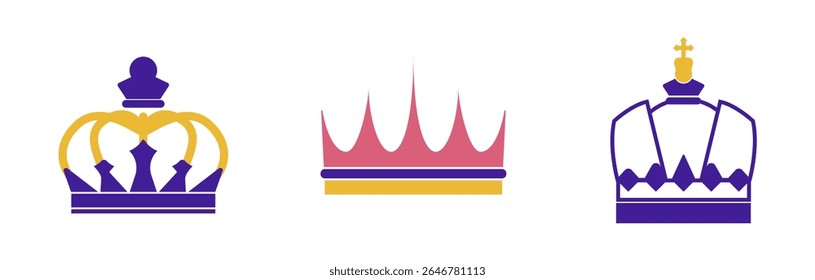 Definir a coleção de coroas com cores