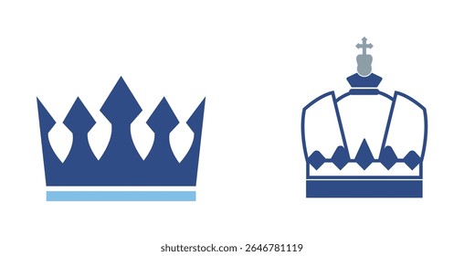 Set Crown collection with colour
