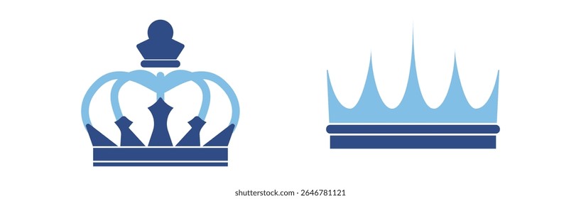 Set Crown collection with colour