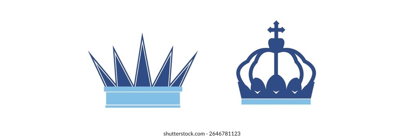 Set Crown collection with colour