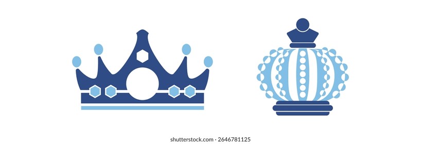 Set Crown collection with colour
