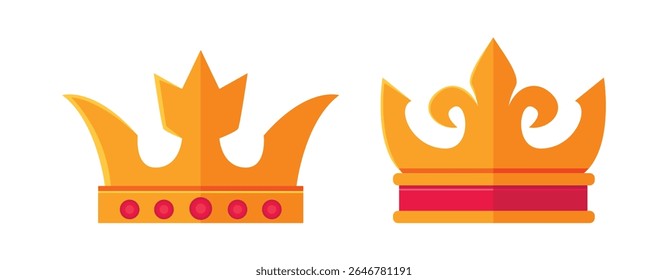 Set Crown collection with colour