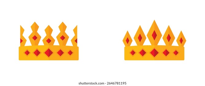Set Crown collection with colour