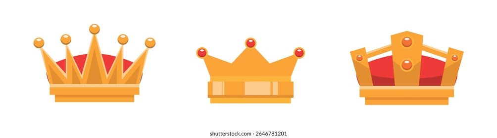 Set Crown collection with colour