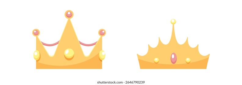 Set Crown collection with colour
