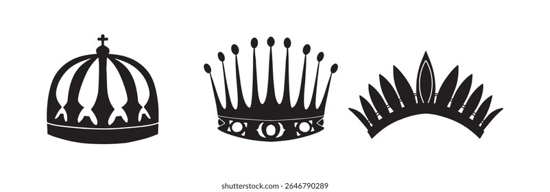 Set Crown collection with colour