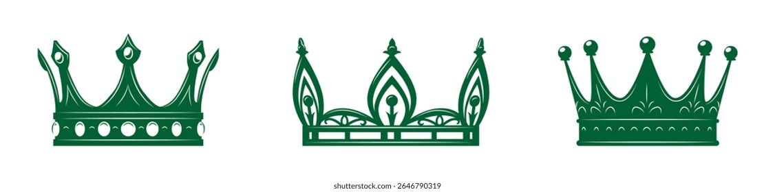 Set Crown collection with colour