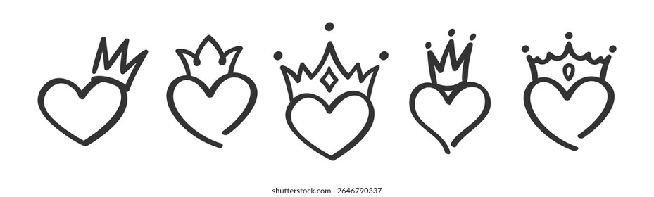 Set Crown collection with colour